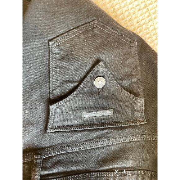 Hudson Jeans Premium Denim True Black Mid Rise Straight Leg Jeans Size 12 - Picture 10 of 10